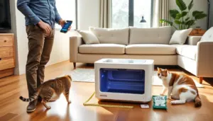 best cat litter box self cleaning