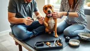 how to trim dog nails